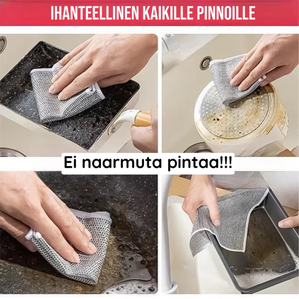 Yleiskäyttöiset lankaliinat märkään ja kuivaan käyttöön
