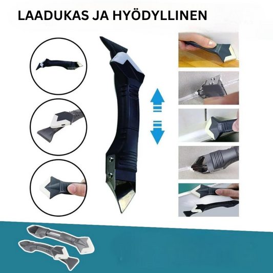 3-in-1 laatoitus- ja kulmatyökalu korjaukseen