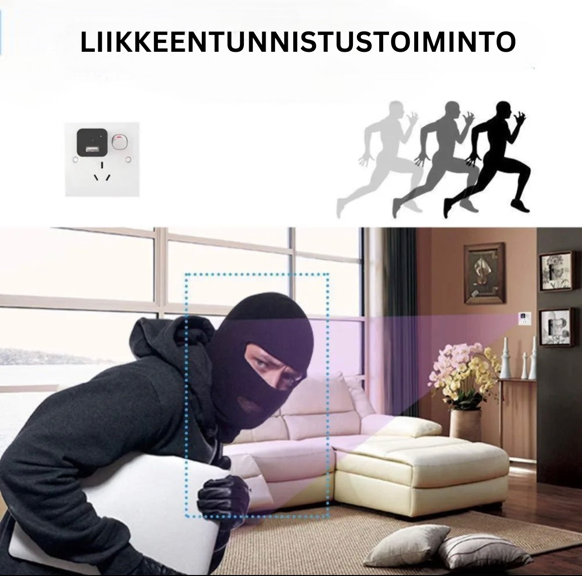 1080P HD piilotettu minikamera upotettuna laturiin